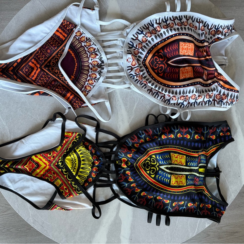 Tribal African Print One Piece Swimsuit/ Carnival